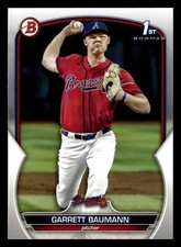 Garrett Baumann 2023 1st Bowman Draft ROOKIE CARD #BD-172 Atlanta Braves