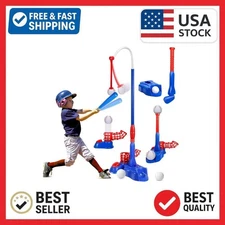 imagifun 4 in 1 T Ball Set, Kids Baseball Tee for 3-5,5-8, Batting Tee, Toddl...