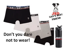 JSD Men 8 Pairs Boxers Pack  Shorts  Cotton Trunks Free 700 ml Water bottle!