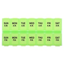 Weekly AM/PM with Rounded Base Pill Planner, Medium, 1 Count