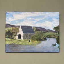 Painting St. Finbarr's Oratory Gougane Barra Ballingeary County Cork E J Thomas