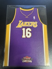 2010-11 Panini Threads Away Jersey Pau Gasol Los Angeles Lakers