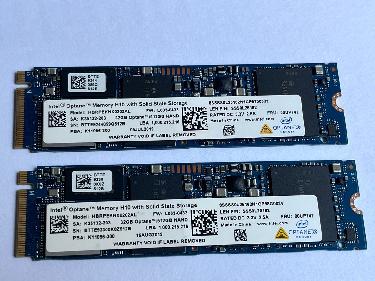 Intel Optane Memory 32GB 512GB M.2 2280 Solid State Drive (HBRPEKNX0202A) | Acquisti Online Su