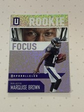 2019 Panini Unparalleled Marquise Brown Rookie Focus #RF-MB Baltimore RC (Q)