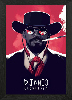 django unchained gerahmtes Wandbild Poster Leinwanddruck Bild