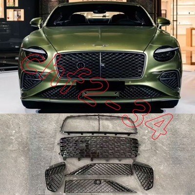 GLOSS BLACK MULLINER STYLE FRONT GRILLE For Bentley CONTINENTAL GT 2025-2026