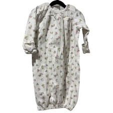 Newborn Vintage 80s Classic Carters Baby Sleep Gown farm animals newborn boy