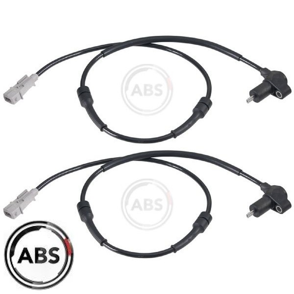 2X Sensor FüR Raddrehzahl A.B.S. 30589 2 Sensor Raddrehzahl Links Rechts-image