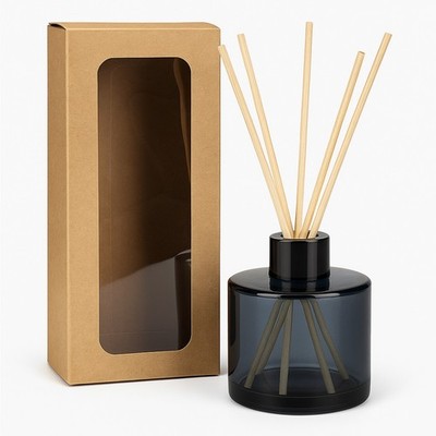WonderWax Duftöl I Rauchglas Reed Diffuser mit Stäbchen I Raumduft Set Premium