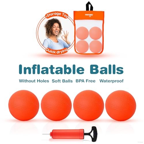 Bath Toys, Bathtub Basketball Hoop for Toddlers Kids, Boys and Girls with 4 - Picture 4 of 8