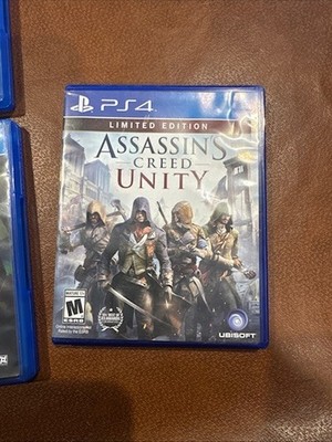 PS4 Games Set of 3 (Minecraft, Assassin's Creed Unity & Star Wars Battlefront II