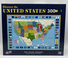 Discover the United States 300 Piece Puzzle Educational Map Geography Game