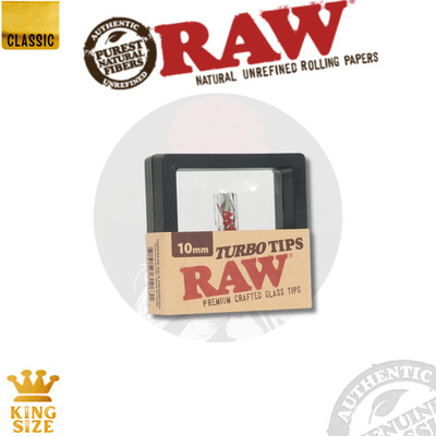 RAW Turbo Tip 10mm Spiral Airflow Filter Tip Official RAW Smoking Accessory 1 ct