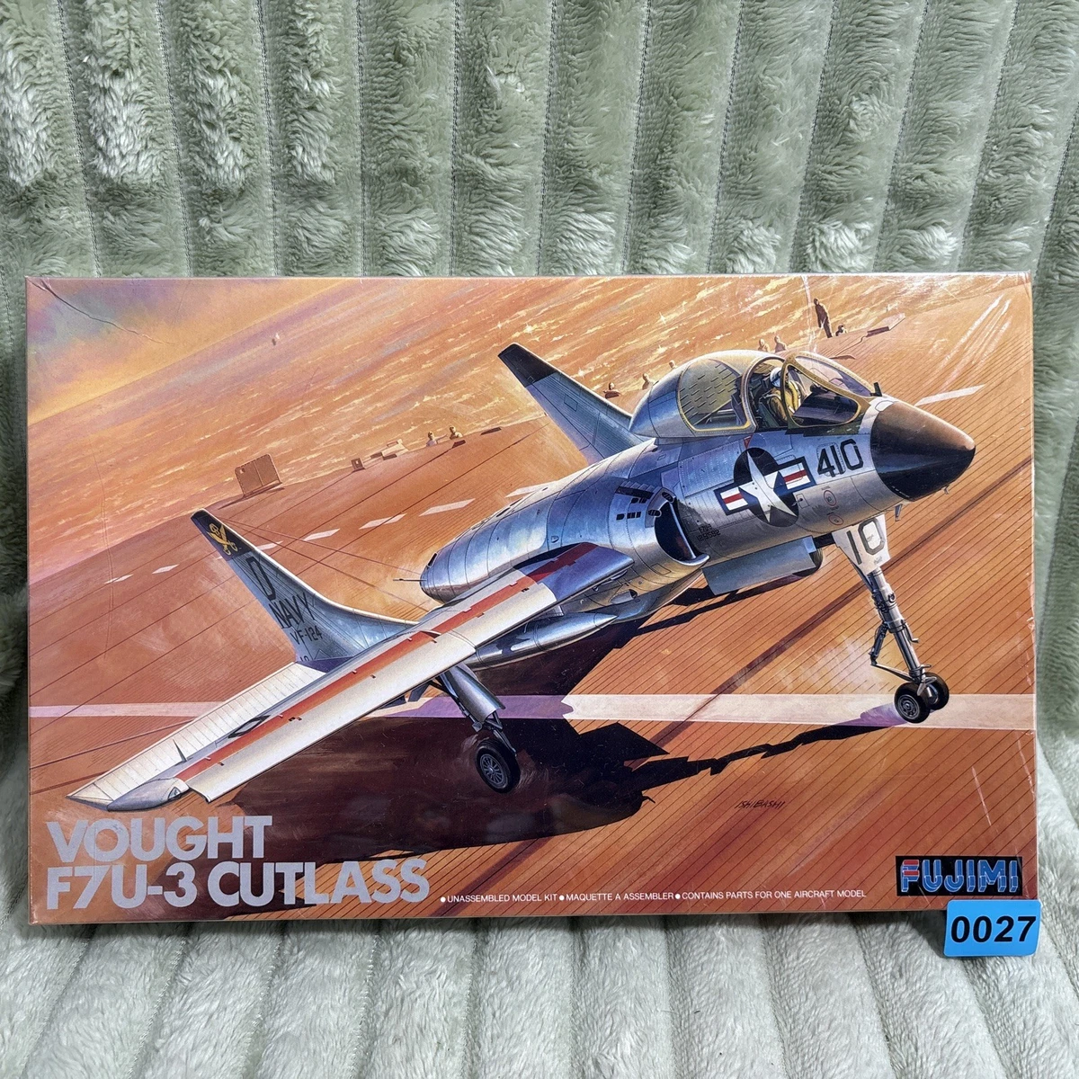 FUJIMI 1:72 VOUGHT F7U-3 CUTLASS PLASTIC MODEL KIT #7AH10 1200 H-10