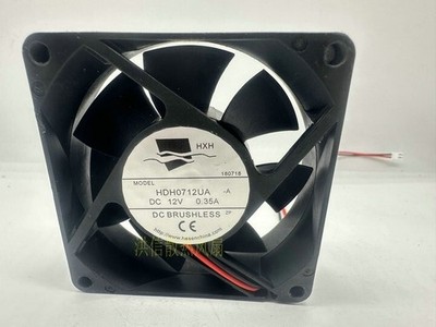 1 pcs  HXH Fan HDH0712UA-A  DC 12V 0.35A 7025 7CM  cooling fan   2 WIRE #qm