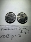 2013 P & D Roosevelt Dime Set  AVE CIRCULATED (#1617)