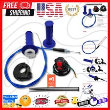 7/8 22mm Twist Throttle Accelerator Handle Grips,Mini Bike Throttle Cable Kit...