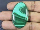 85Cts. Natural Green Malachite Oval Shape Cabochon Loose Gemstone 28X46X05MM