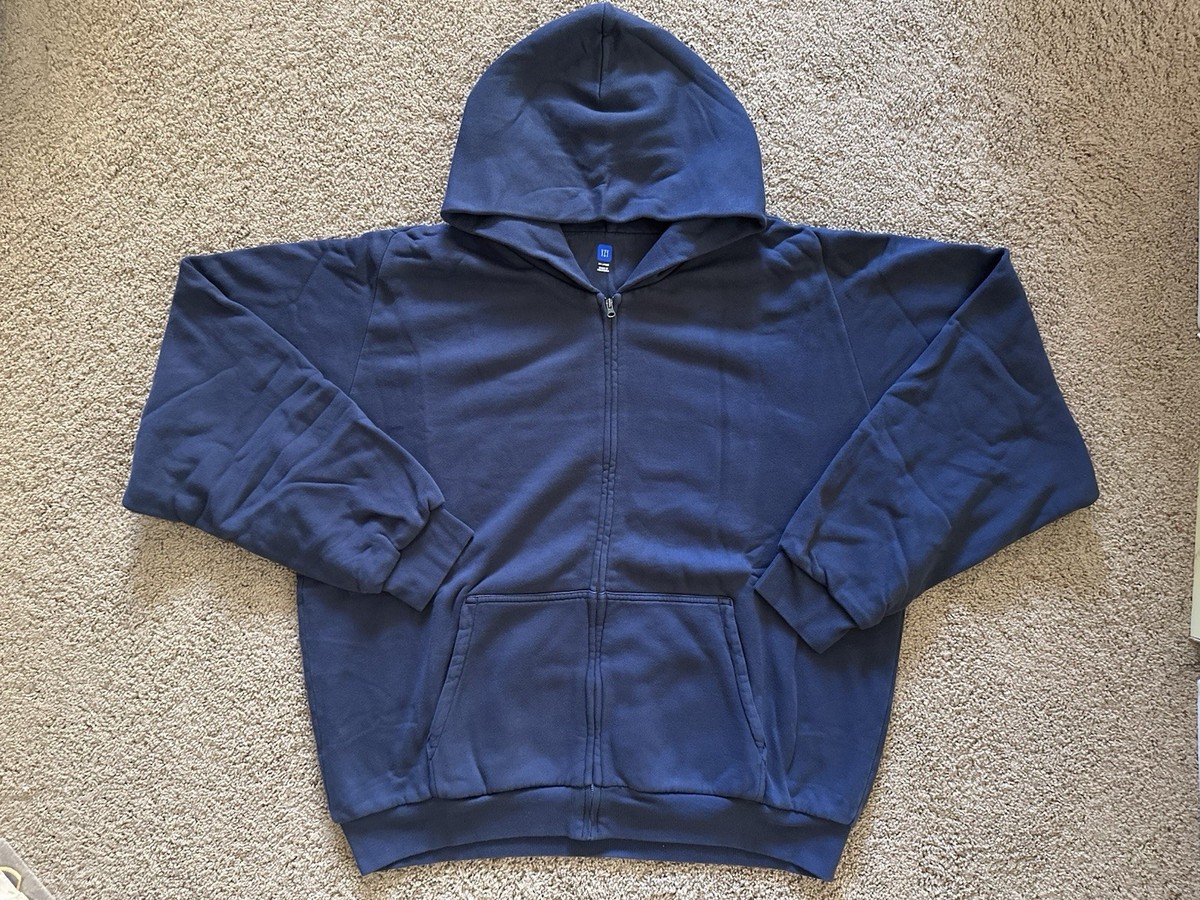 YZY GAP ZIP-UP HOODIE NAVY Lサイズ Yeezy X Gap Zip Sweatshirt / Hoodie - Unreleased Season