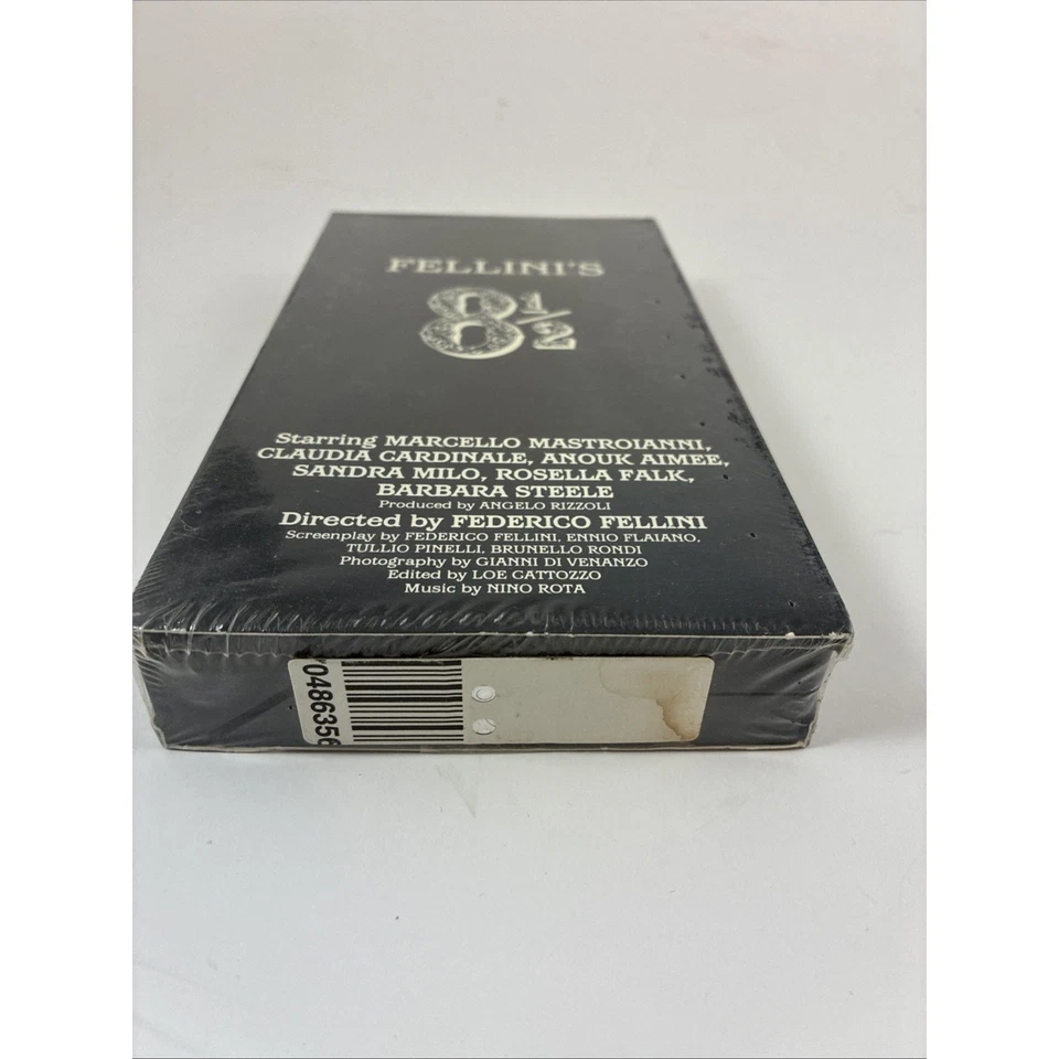 Fellini's 8 1/2, (VHS) Marcello Mastroianni, Claudia Cardinale New Sealed - Image 2 of 4