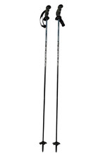 Vintage Kerma Scorpion Ski Poles 90s Carbon Performance 120 cm 13mm Black France