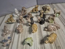 VINTAGE Wade England Whimsies Red Rose Tea Figurines Lot Of 20 #5