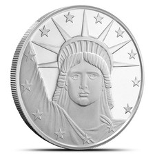 1 oz SilverTowne Lady Liberty Silver Round (New) 98.11 per troy oz