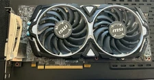 FOR PARTS MSI RADEON RX 580 ARMOR 4G OC VGA Light On Board No Display