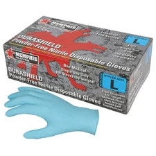 MCR SAFETY 6001M Disposable Gloves,Nitrile,M,PK100 321H31