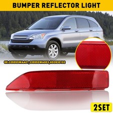 2Set Left Driver Side Rear Bumper Reflector Light Lamps Tail For Honda CRV CR-V