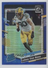 2023 Panini Donruss Optic Rated Rookie Blue Hyper Prizm Lukas Van Ness #240 1p37
