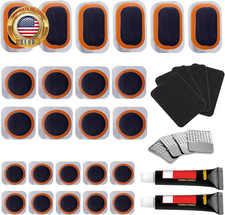 Bike Tire Repair Kit Inner Tube Puncture Patch with Vulcanizing Patches,Glueless