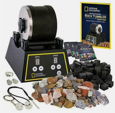 NATIONAL GEOGRAPHIC Rock Tumbler Kit 3 Lb. Extra Large Capacity OPEN BOX READ 