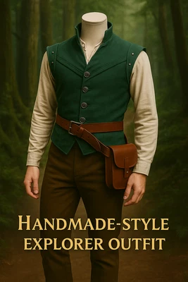 Tangled Cosplay Flynn Rider Cosplay Costume Vest Shirt Halloween Outfit - Image 1 of 2