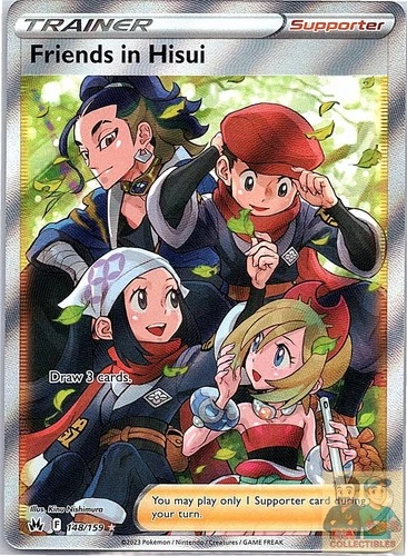 Friends in Hisui 148/159 Ultra Rare Crown Zenith Pokemon Near Mint