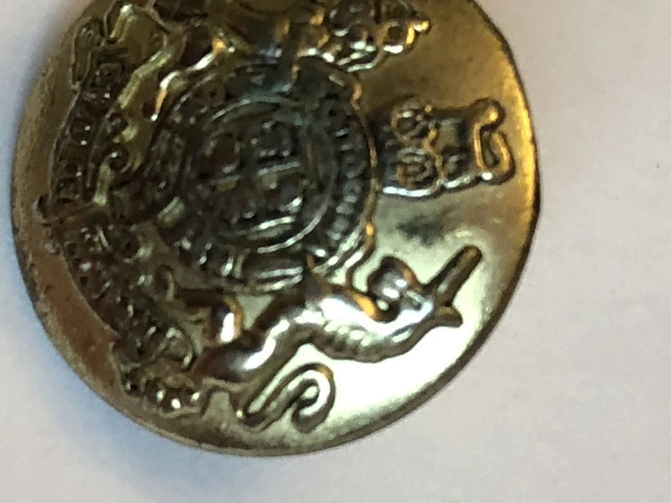 Escudo Ralph Lauren Vintage Color Dorado Repuesto Manga Botón .60" Foto 3 de 4