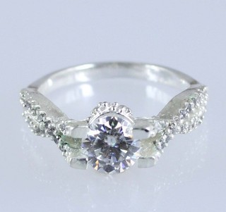 White Diamond Solitaire 1.41 Carat Round Cut Certified Ring Anniversary Gift