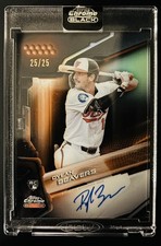 2026 Topps Chrome Black Dylan Beavers RC Orange Auto /25 Color Match / Bookend