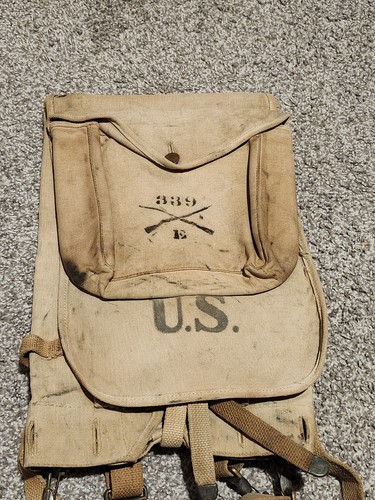 US WWI 339TH INFANTRY NORTH RUSSIA ANREF M1910 PACK POLAR BEAR
