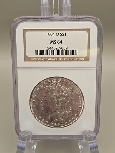 1904-O Morgan Silver Dollar $1 - NGC MS 64