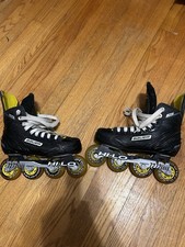 Bauer RSX Inline Hockey Skates Jr Size 5 Rollerblade  Junior Roller Hockey