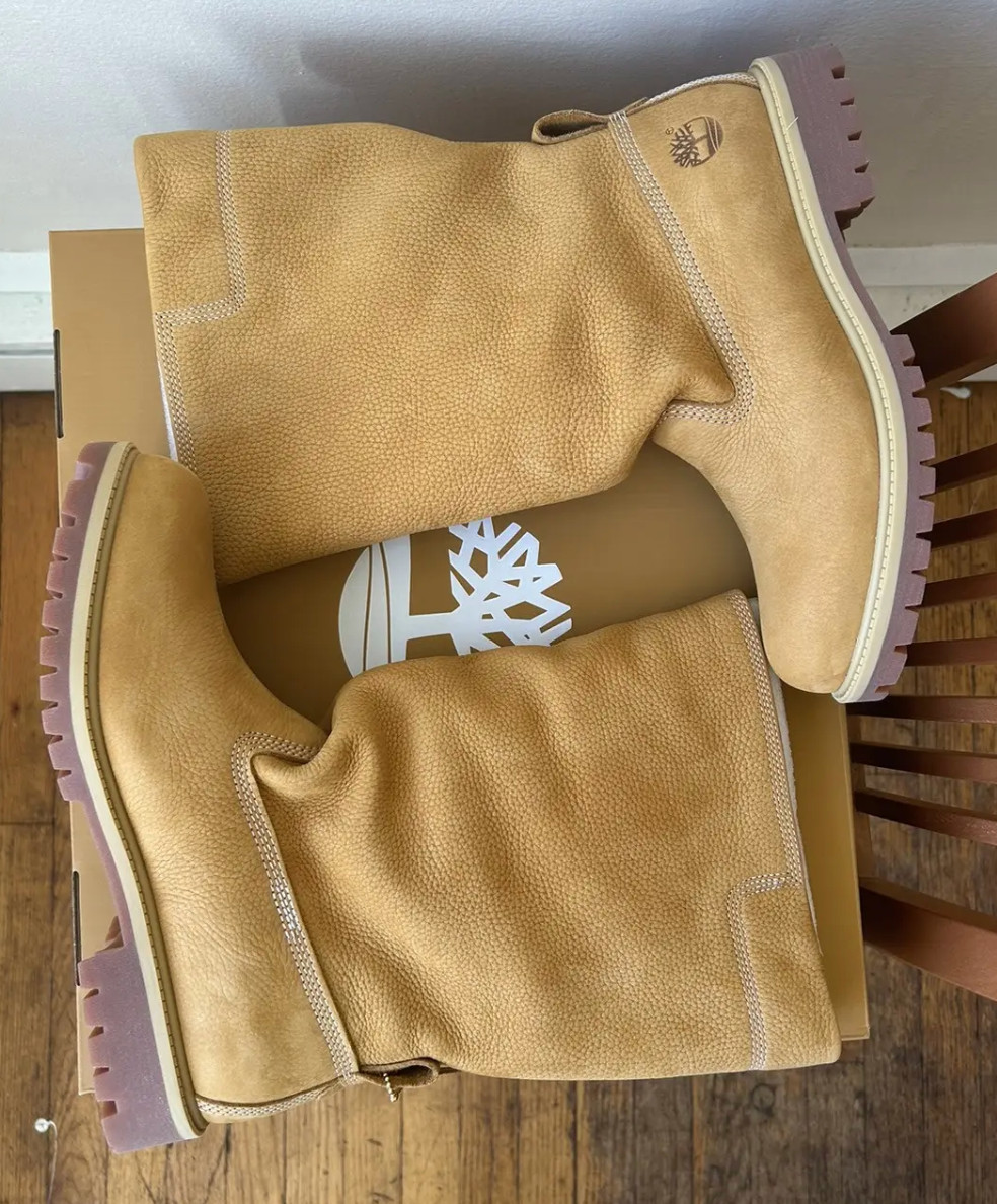 Telfar x Timberland Men's Wheat Mid Pull-On Boot - Versatile Style image 4