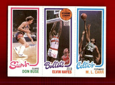 1980-81 Topps #69 190 Don Buse/242 Elvin Hayes TL/35 M.L. Carr NMMT
