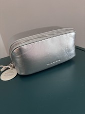 Katie Loxton Silver Make Up Bag/Clutch Vegan Leather Brand New
