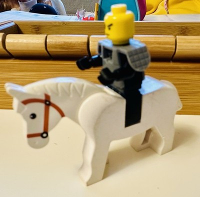1 Lego Pferd Ritter Weiß