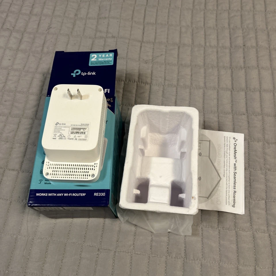 TP-Link AC1200 Dual Band Mesh WiFi Extender - Wi-Fi Dead Zone Killer New Sealed - Image 3 of 3