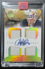 2010-11 Upper Deck The Cup Foundations Quad Patch Auto 15/15 Ryan Miller CF-RM