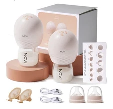 NCVI 8113 Wearable Breast Pump Hands-Free Cordless Double Electric Breastfeeding