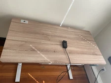 SHW 48-Inch Electric Height Adjustable Standing Desk with Drawer, Memory Preset