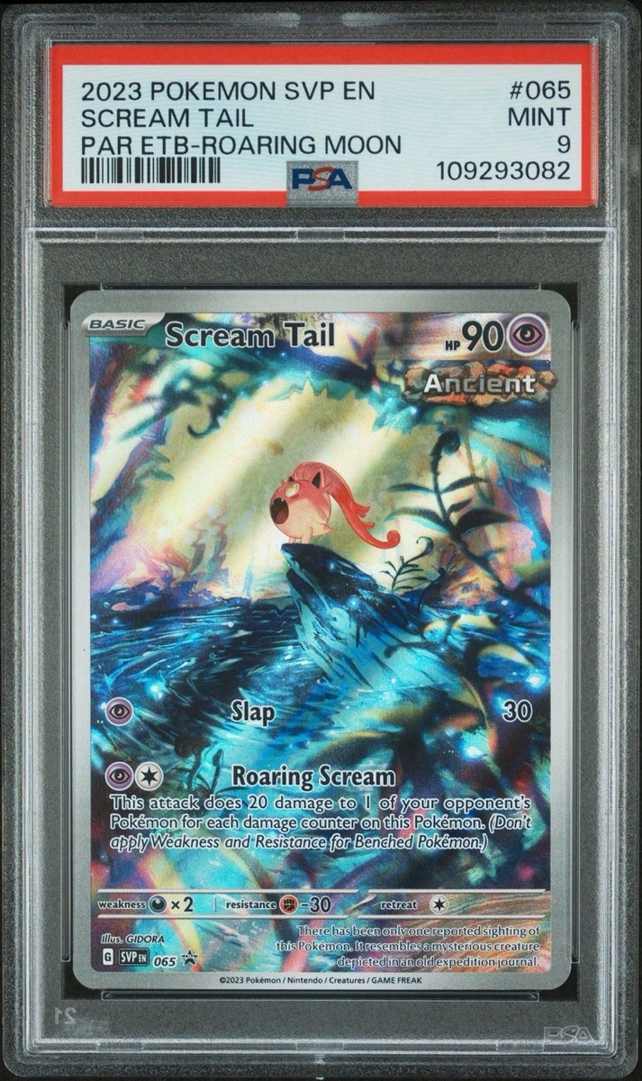 PSA 9* Pokemon Scarlet & Violet Promo Card - SCREAM TAIL - 065 | eBay